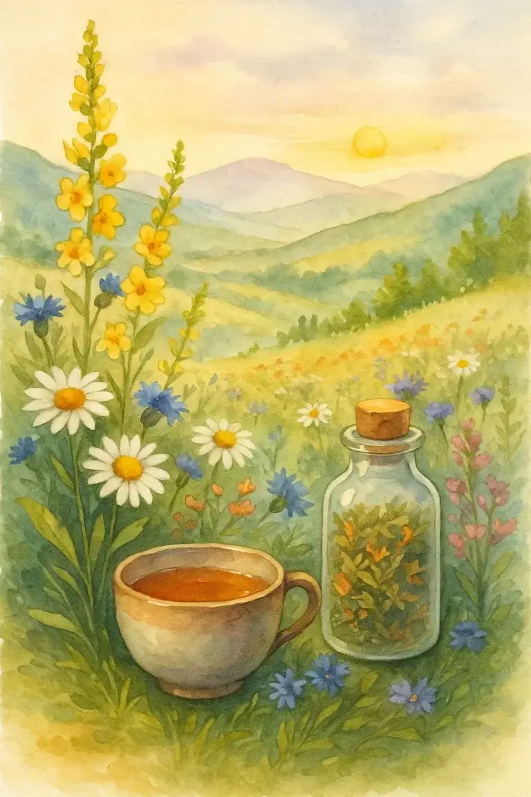 Wildflower Infusions: Soothing Tea Blends for Digestive Comfort