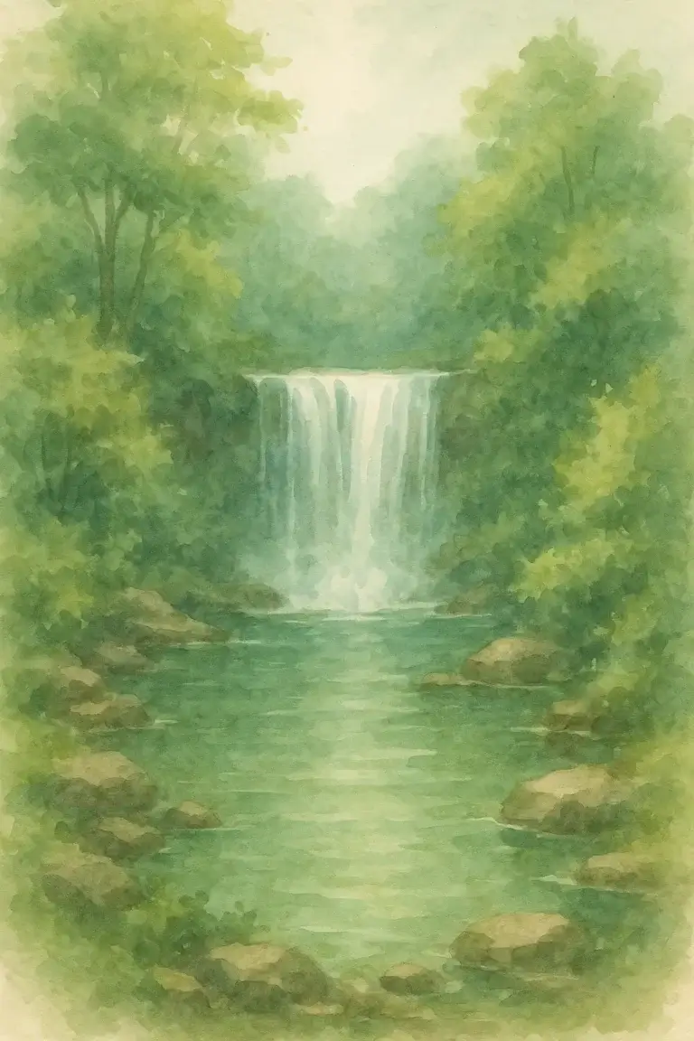 Soothing Digestive Flow: Lessons from a Gentle Waterfall